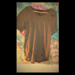 Pacsun mens distressed long Tshirt